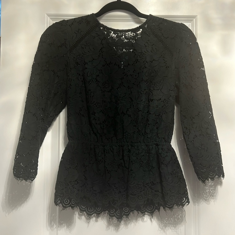 Black Lace Blouse